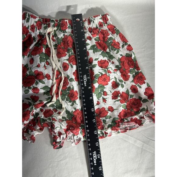 Cozy core comfy Violet & Brooks Red rose Lounge/Pajama Shorts Size XS/S - Picture 9 of 11